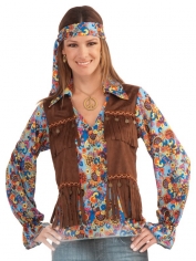 60s Costume Hippie Vest Groovy Vest - Womens Hippie Costumes
